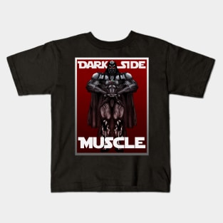 Dark side muscle-clean Kids T-Shirt
